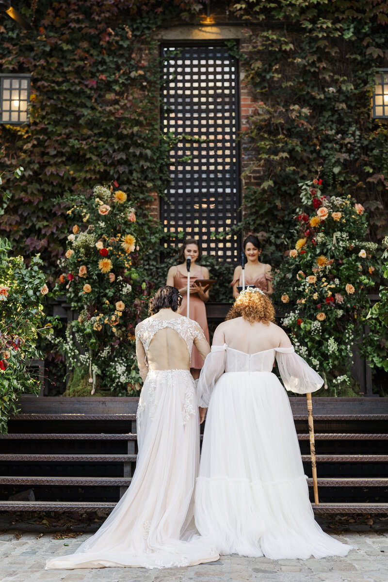 Adorable bridal suite for this beautiful fall/winter intimate wedding styled shoot