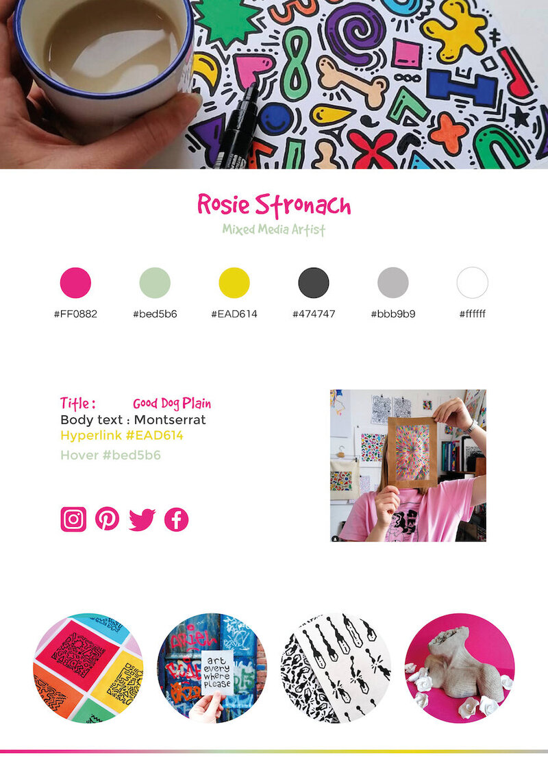 Branding board Rosie Stronach copy
