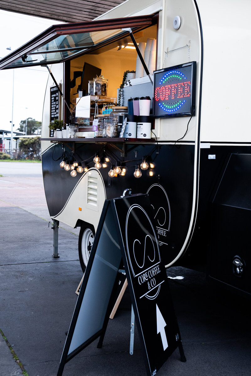 Drive Thru Coffee Van Setup