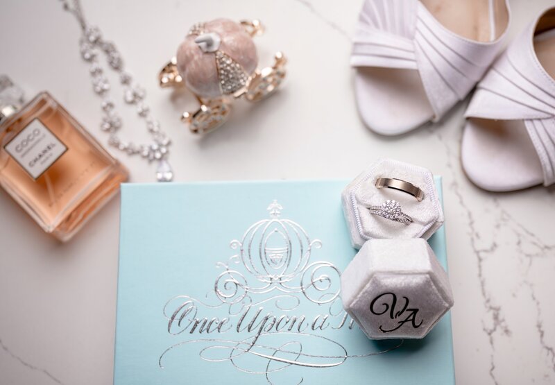Disney inspired wedding invitation suite and details
