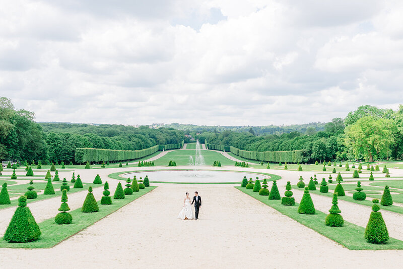 Morgane Ball photographe mariage Paris chateau de sceaux jardins