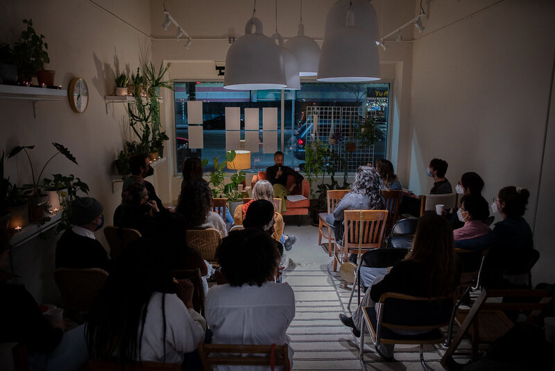 Group of people attending a Black Her Stories in-person event