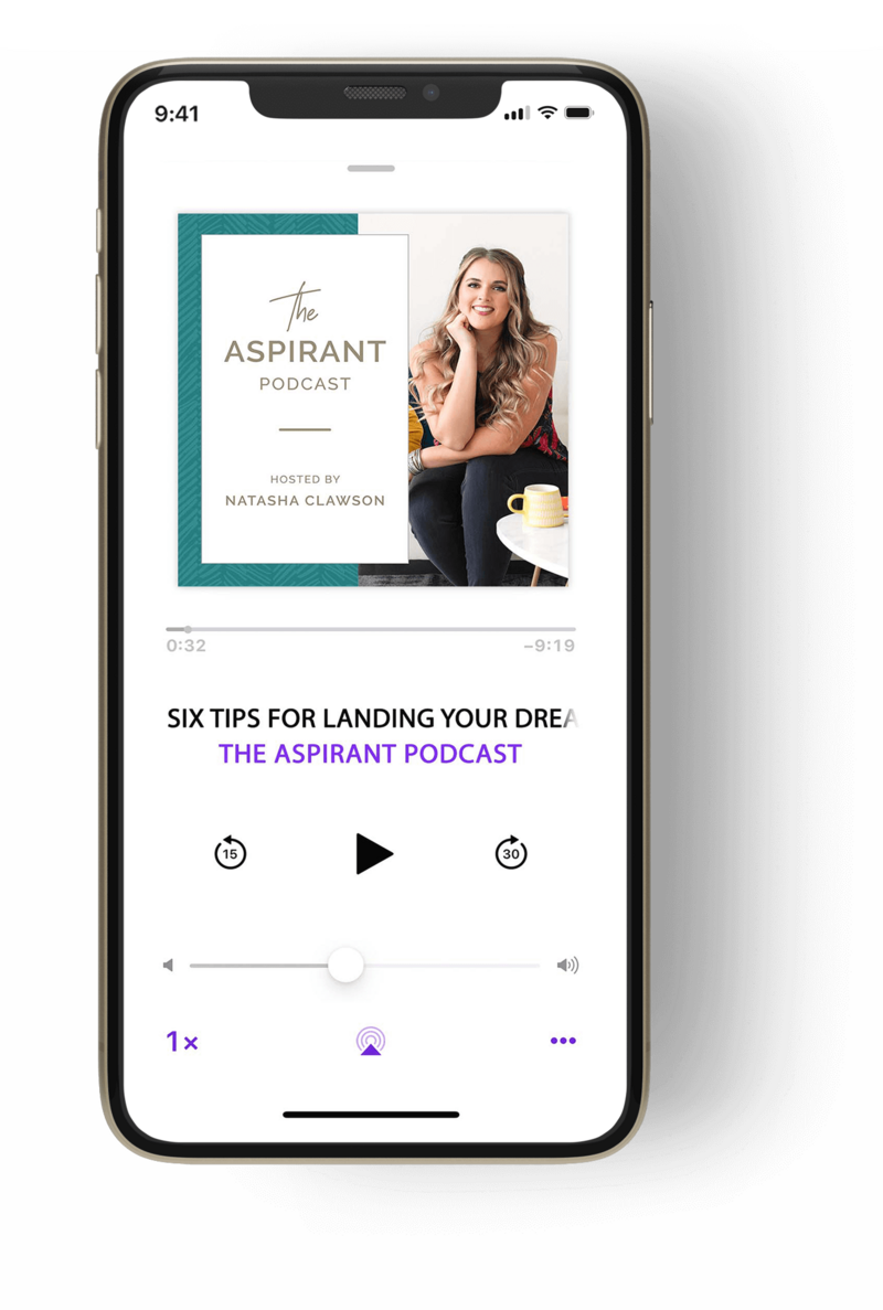 The Aspirant Podcast on the Iphone