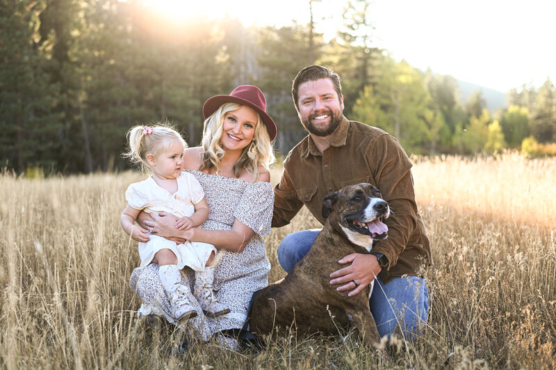 Family photo session at Truckee California