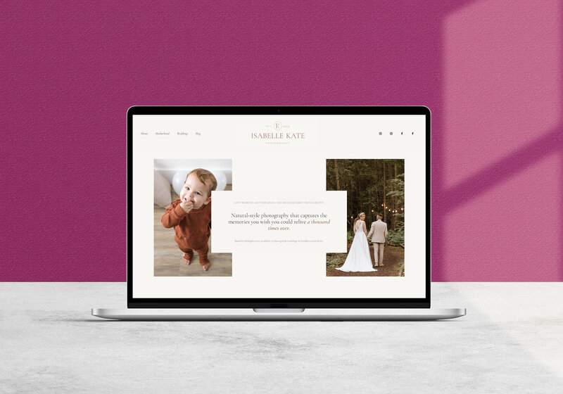 Website copy for a wedding photographer