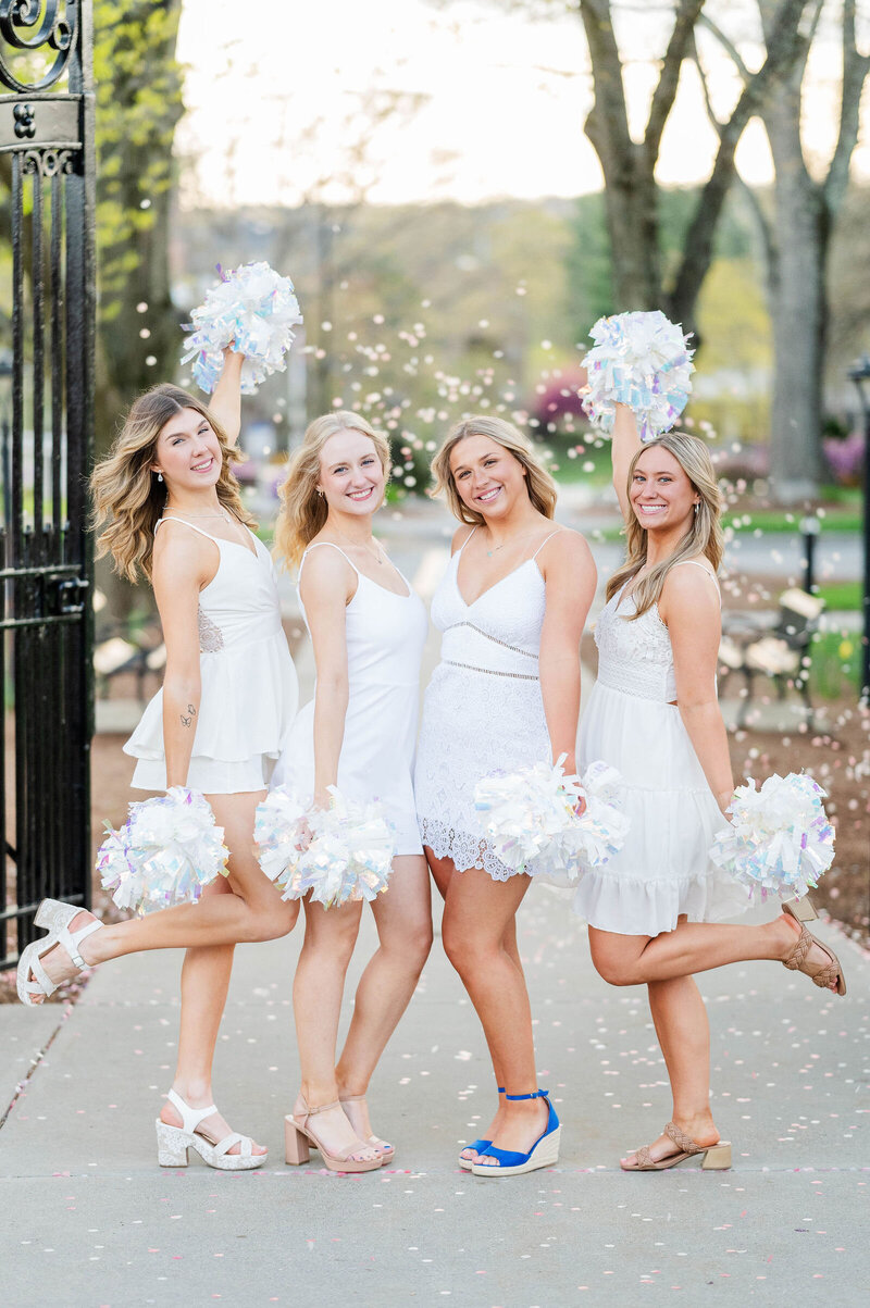 Group of grads at Worcester State University taken by best Worcester grad photographer