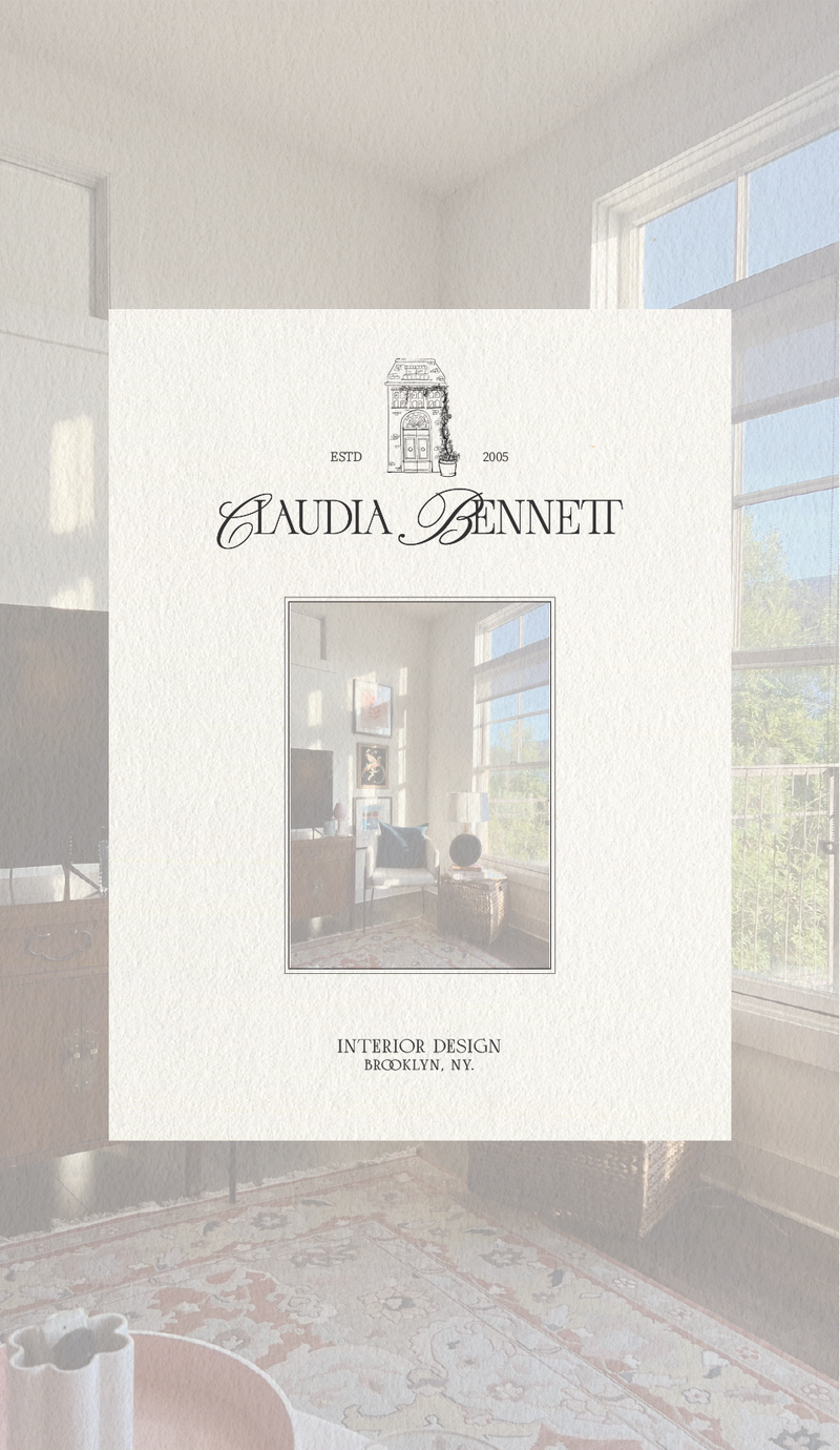 Branding for an interior designer showcasing Creative brand strategy