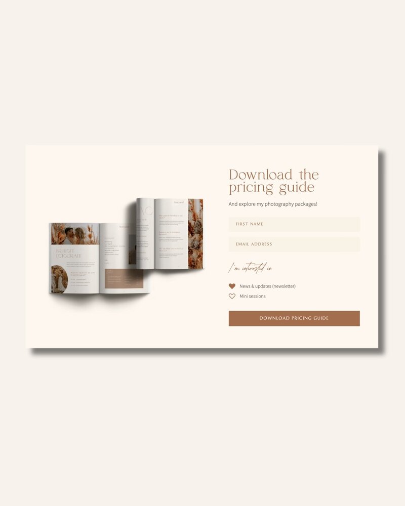 Boho Flodesk opt-in forms Honey Seed 2