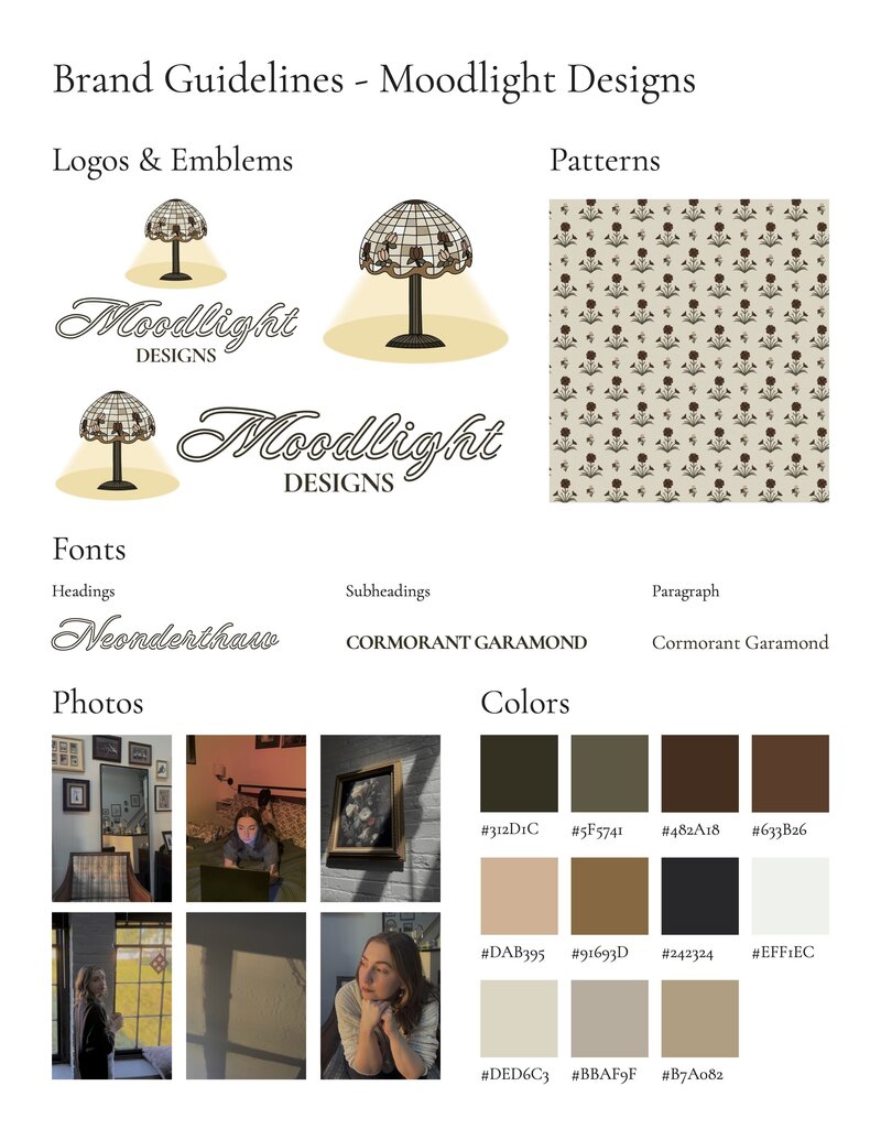 Moodlight Designs Brand Guidelines PDF
