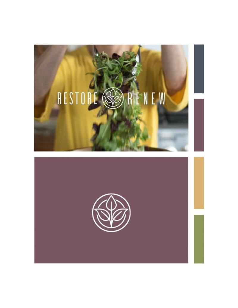restore renew logo with core colors the brand influence portfolio