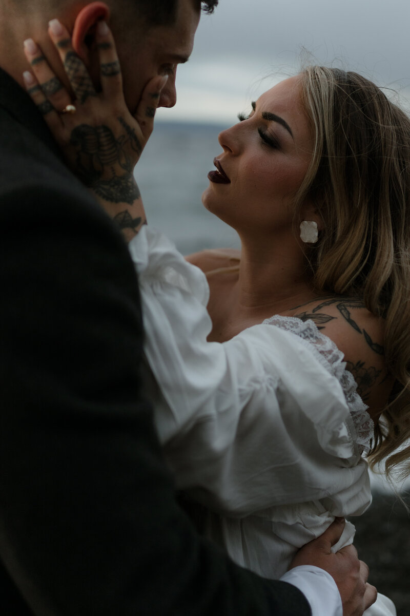 alaska beach wedding