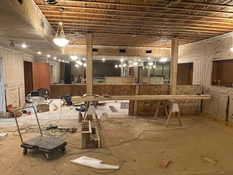main floor design before