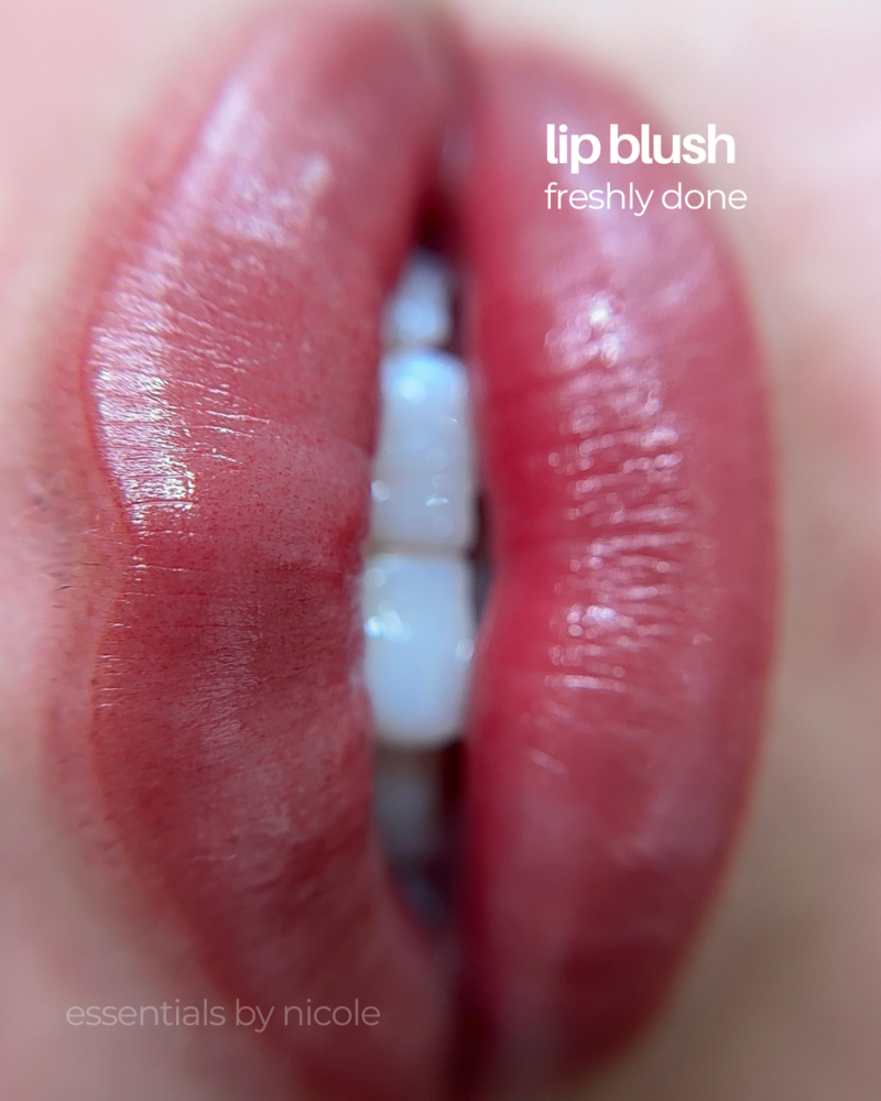permanent lip tattoo