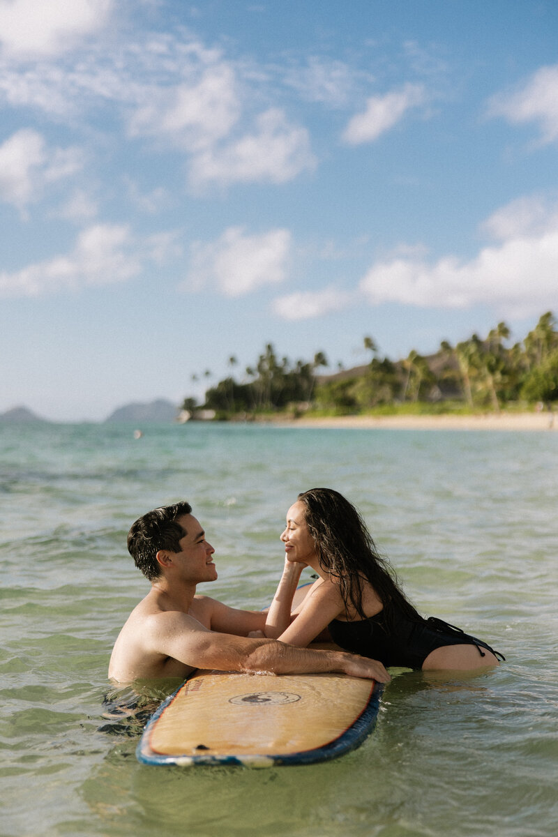 western beach elopement on beach