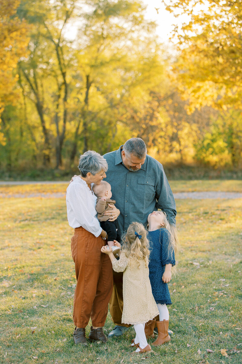 grandparents with their grandkids