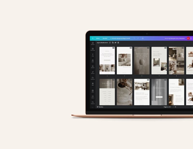 Canva Earthy Instagram templates Fern & Fig 11