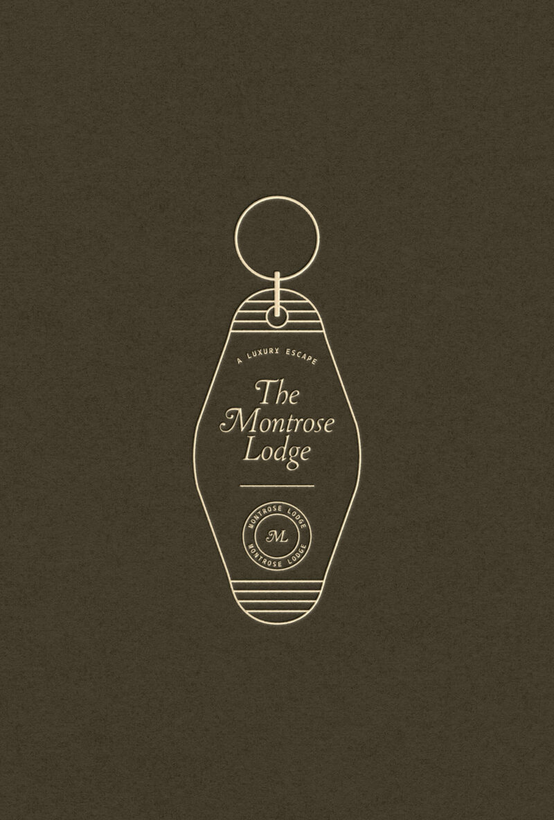 Vintage keyring accommodation graphic design