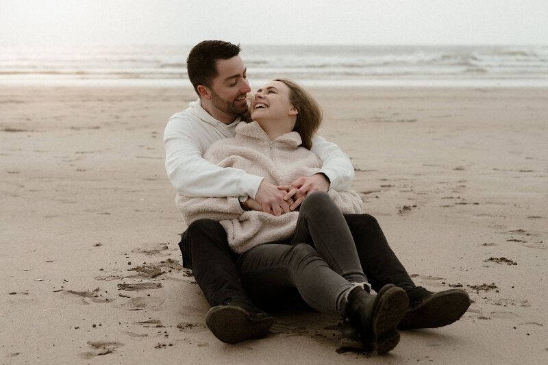 Engagement photoshoot at Mothecombe