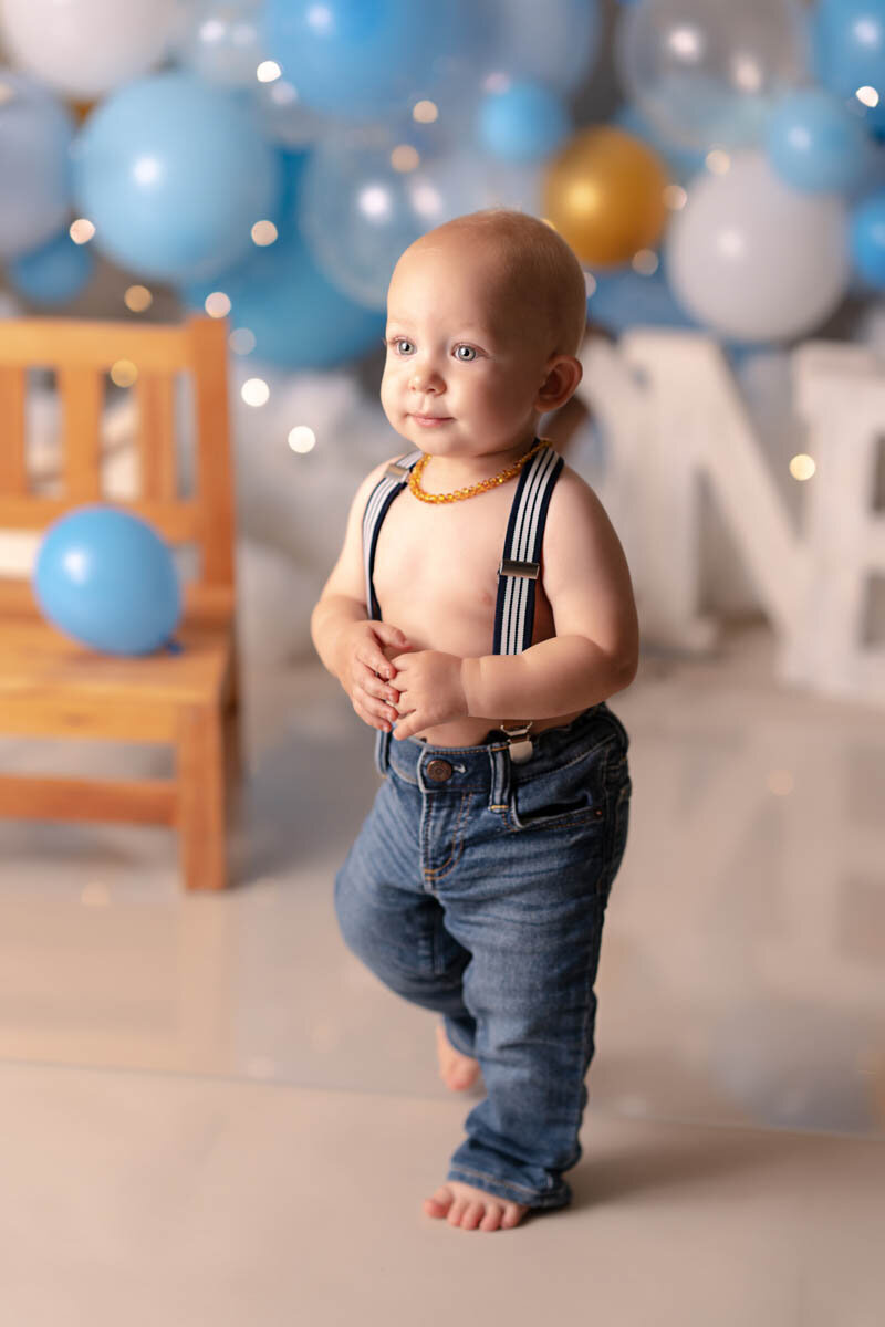 Cake Smash Outfit Unisex Baby Birthday Clothes Cute Boys Suspenders Outfit  Girl Baby Birthday