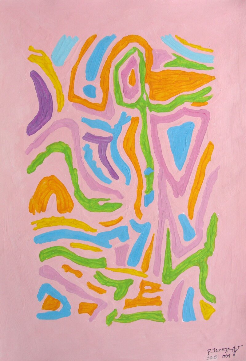 194 2001Rêve minéral  B Acrylique Fonds Colorés (8)