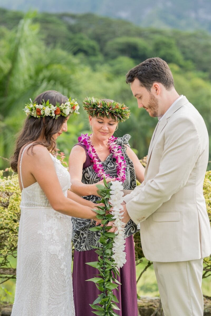 KAHU KAWENA MECHLER  officiating a wedding ceremony 