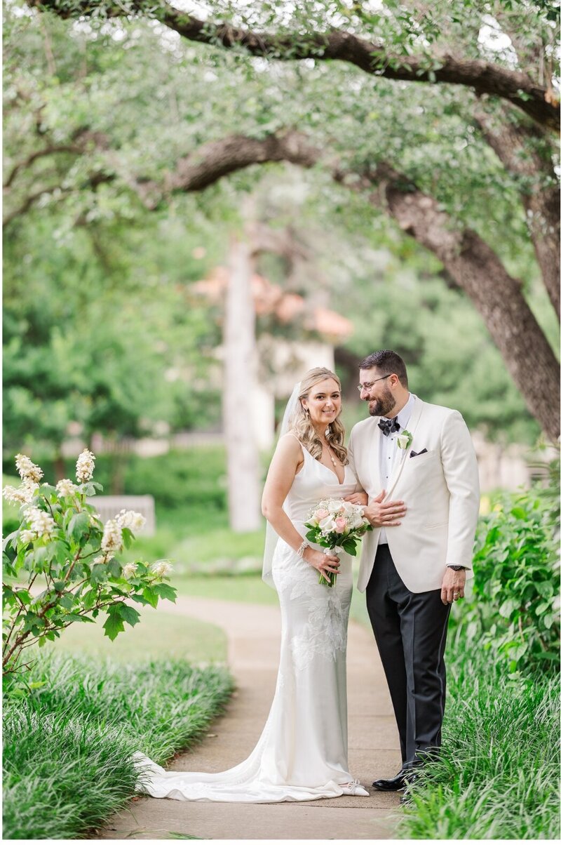 happy bride and groom