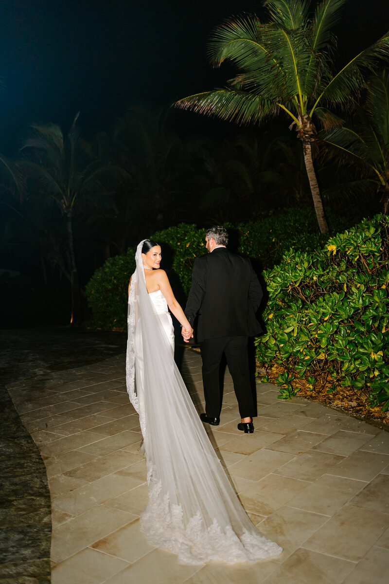This colorful Mexico destination wedding featured bold tropical florals, emerald green bridesmaid dresses, beachside portraits, and elegant editorial-style wedding photography. Katie & Jonathan's Riviera Maya celebration blended vibrant details with modern romance — perfect inspiration for couples planning a luxury wedding in Mexico.