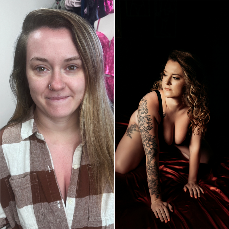 Manitowoc WI Boudoir Client Before & After Transformation