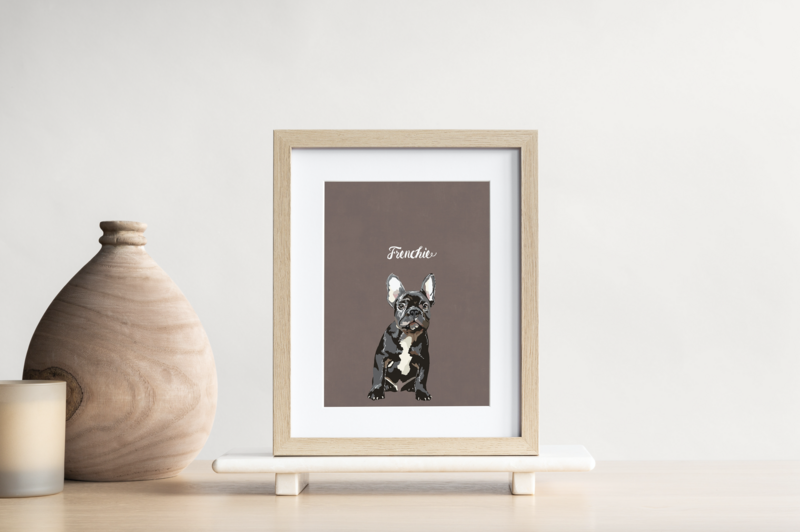Pet Portrait Art Print by TLPS