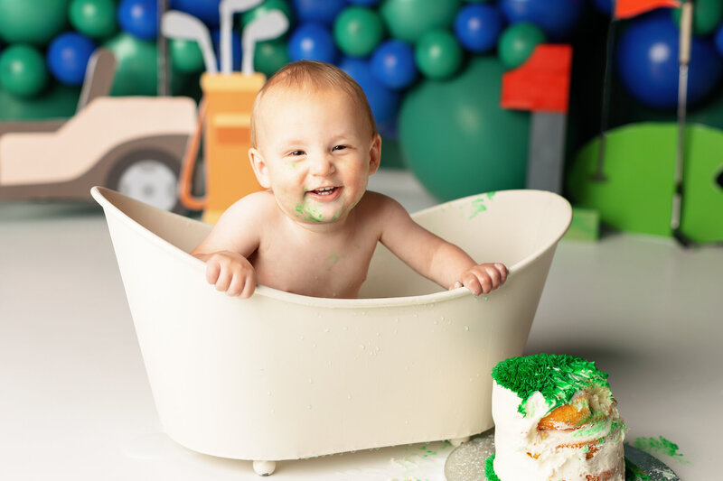 Springdale AR baby photographer, cake smash photography Springdale AR, best milestone photographer Springdale AR