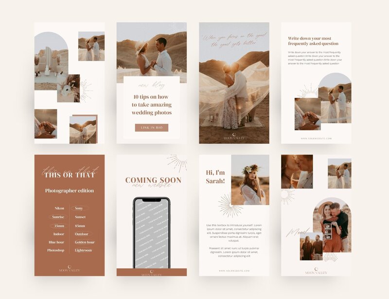 Boho Instagram templates Moon Valley 16