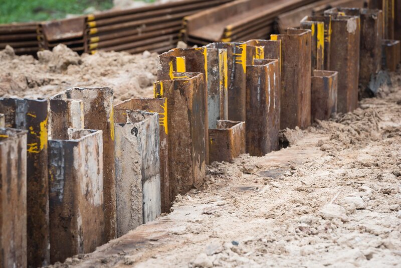 A set of sheet piles from Rubicon Steel Philippines