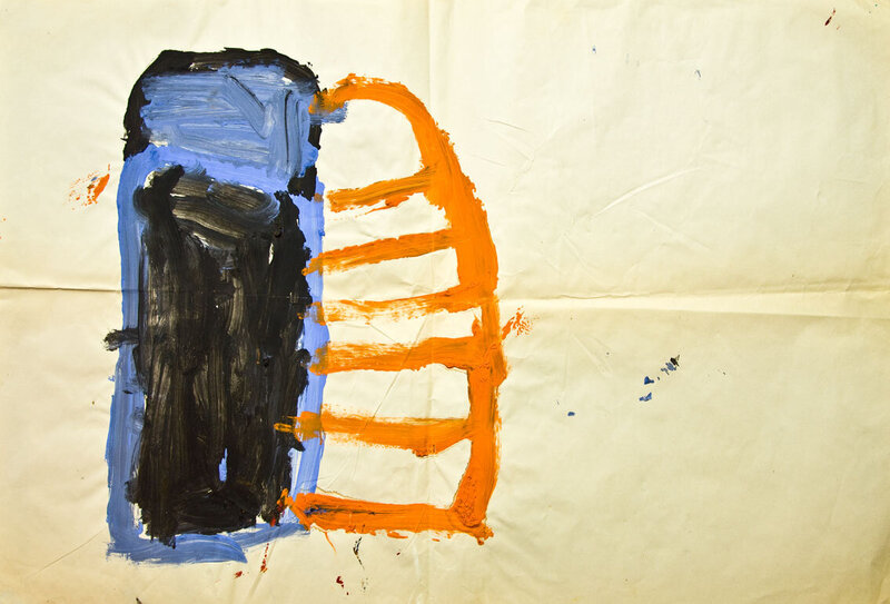 Brent Ray Fraser Abstract Painting 03 1982