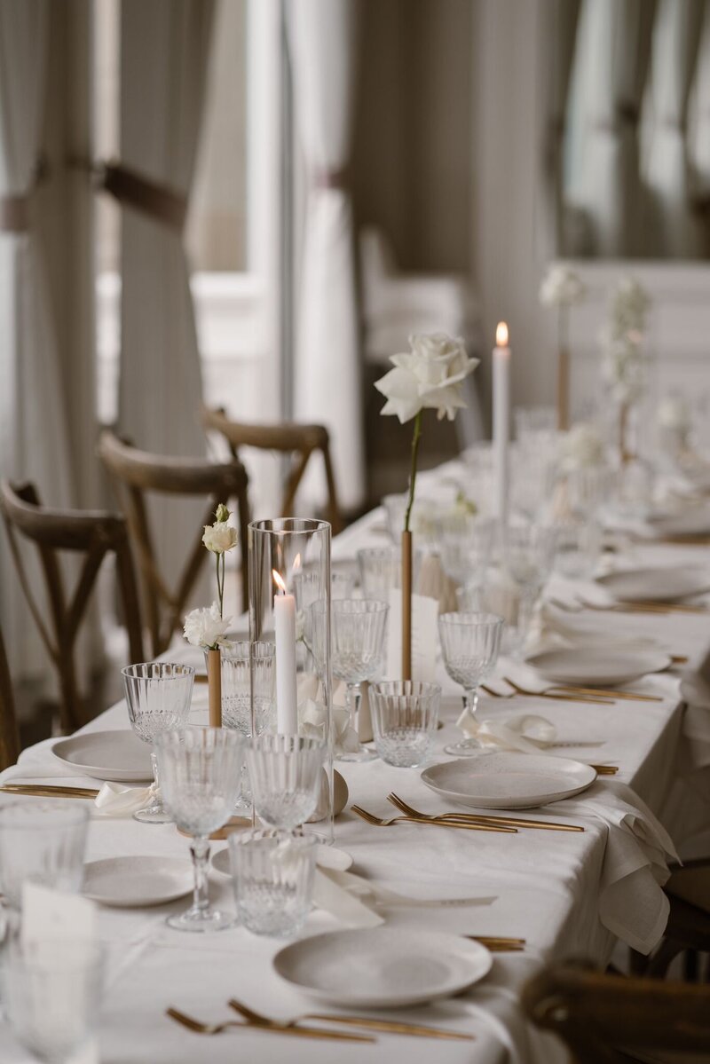 Bruiloft styling Oranjerie Elswout