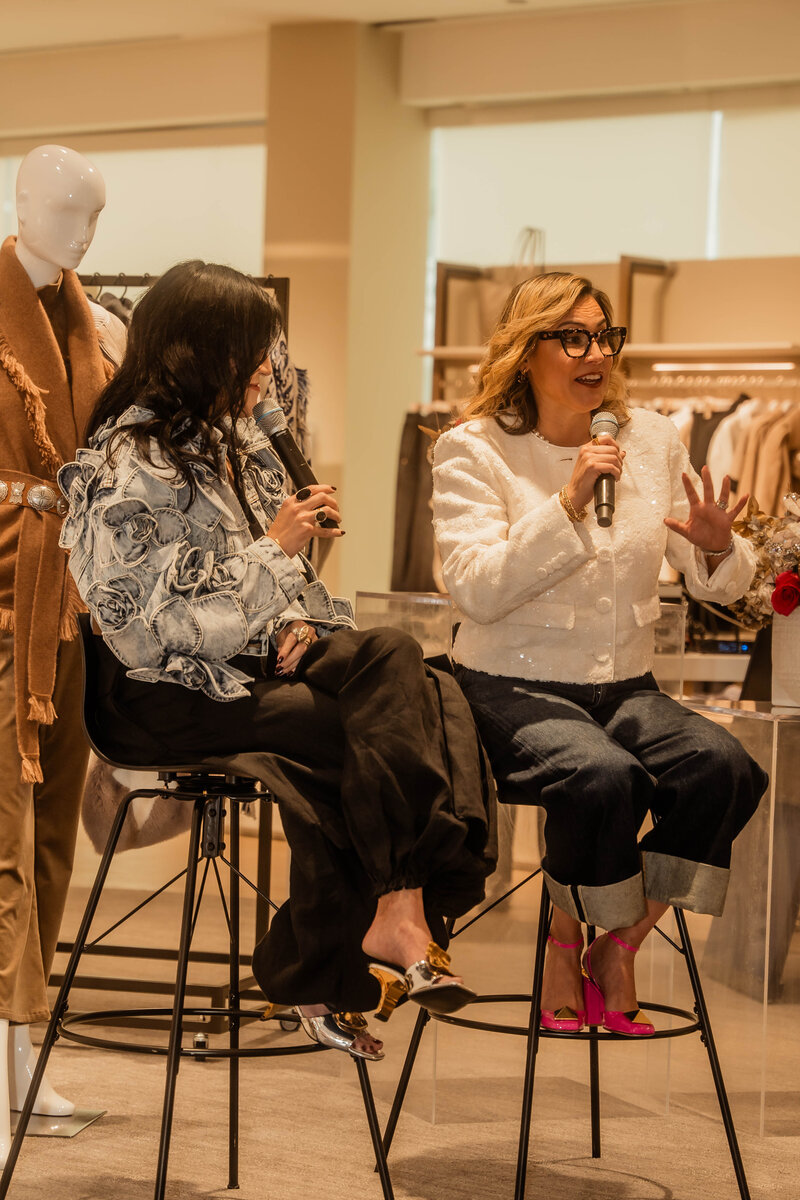 Jackie speaking at an event
