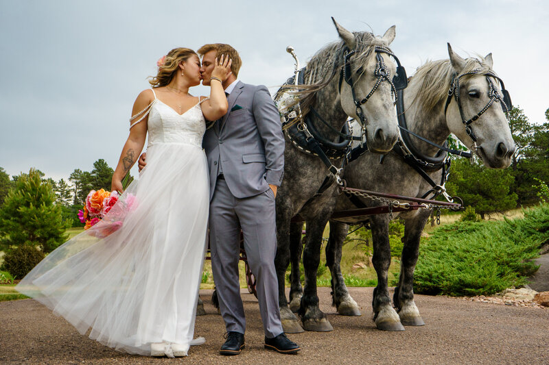 Styled shoot at Flying Horse Ranch with romantic details by Colorado micro-wedding photographer