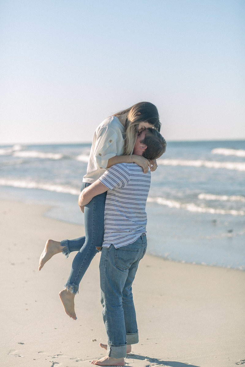 Couples Beach Adventure session captured by Staci Addison Photography