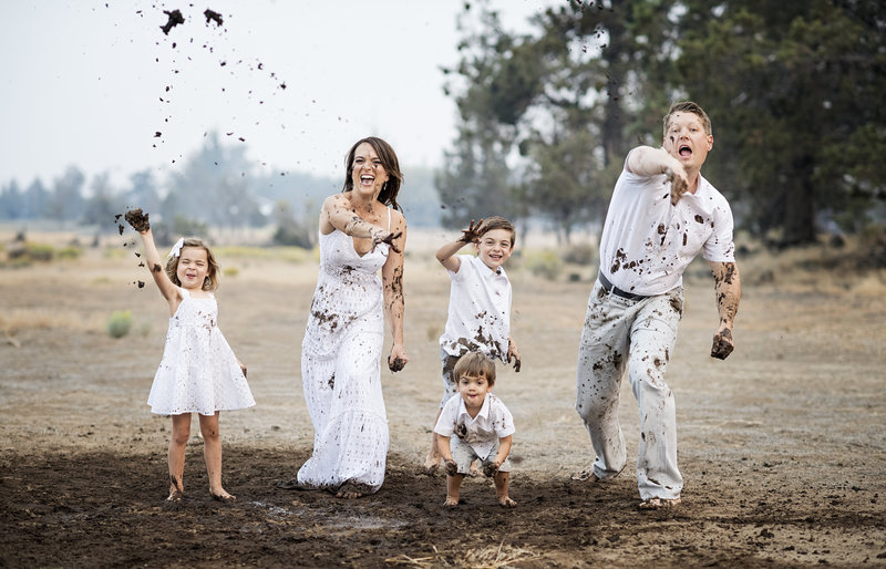 Family  professional portrait photography  studio  in Bend OR
