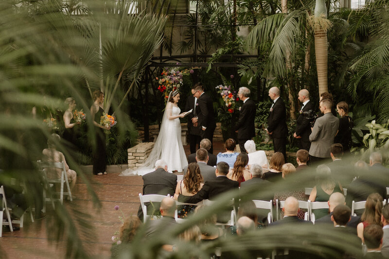 Franklin park conservatory hotel leveque columbus ohio wedding ceremony photographer videographer film documentary midwest -70