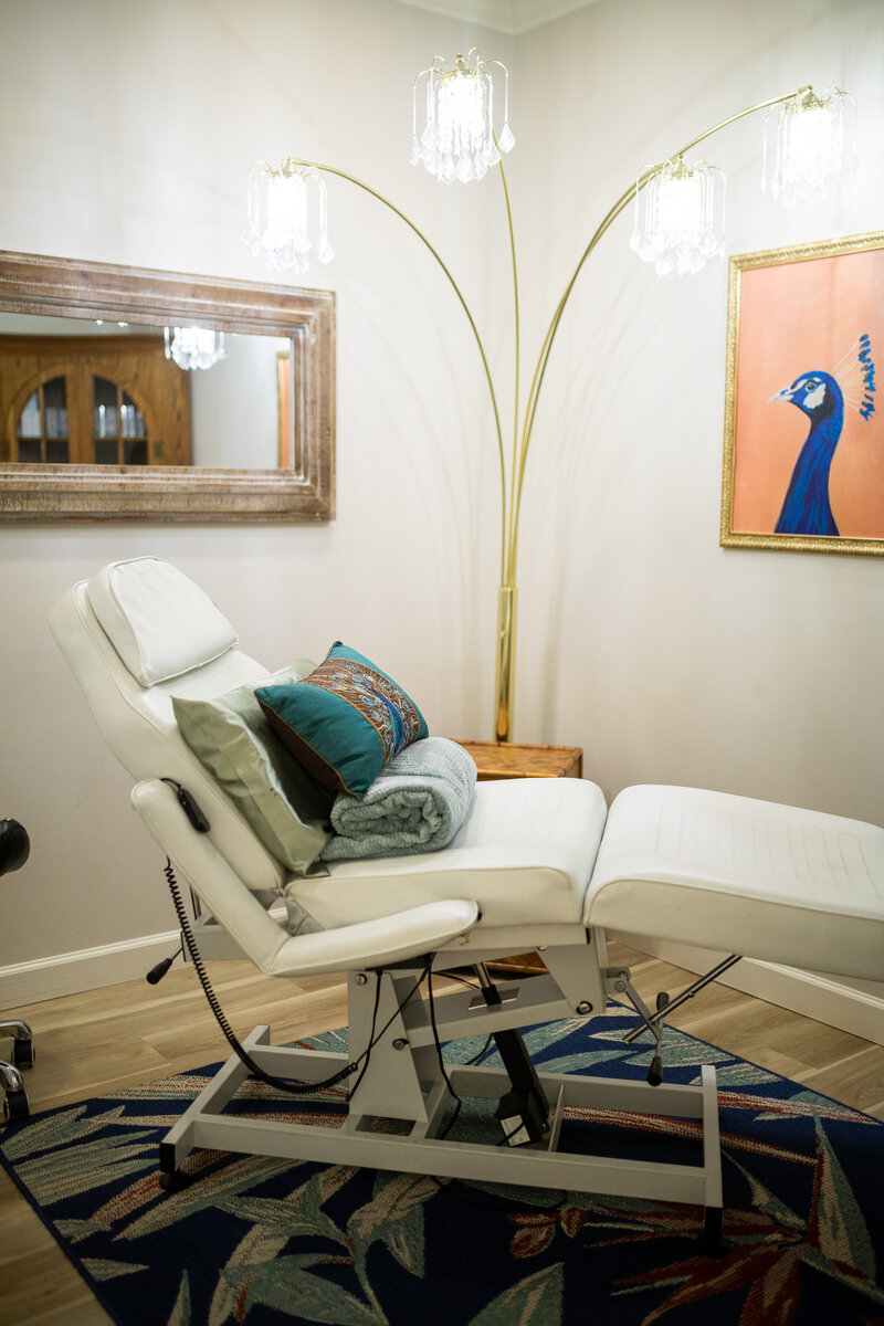 Spa Room inside the Skins tudio