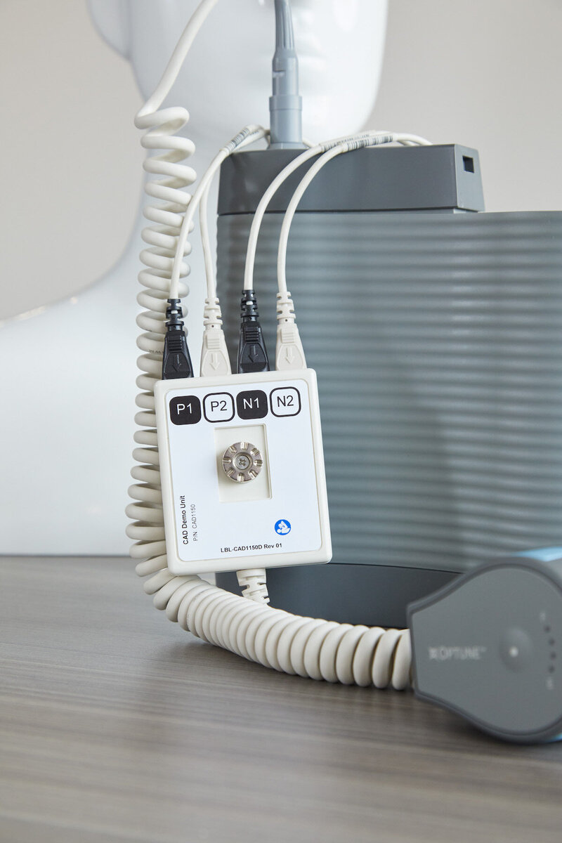 Image of the Optune device