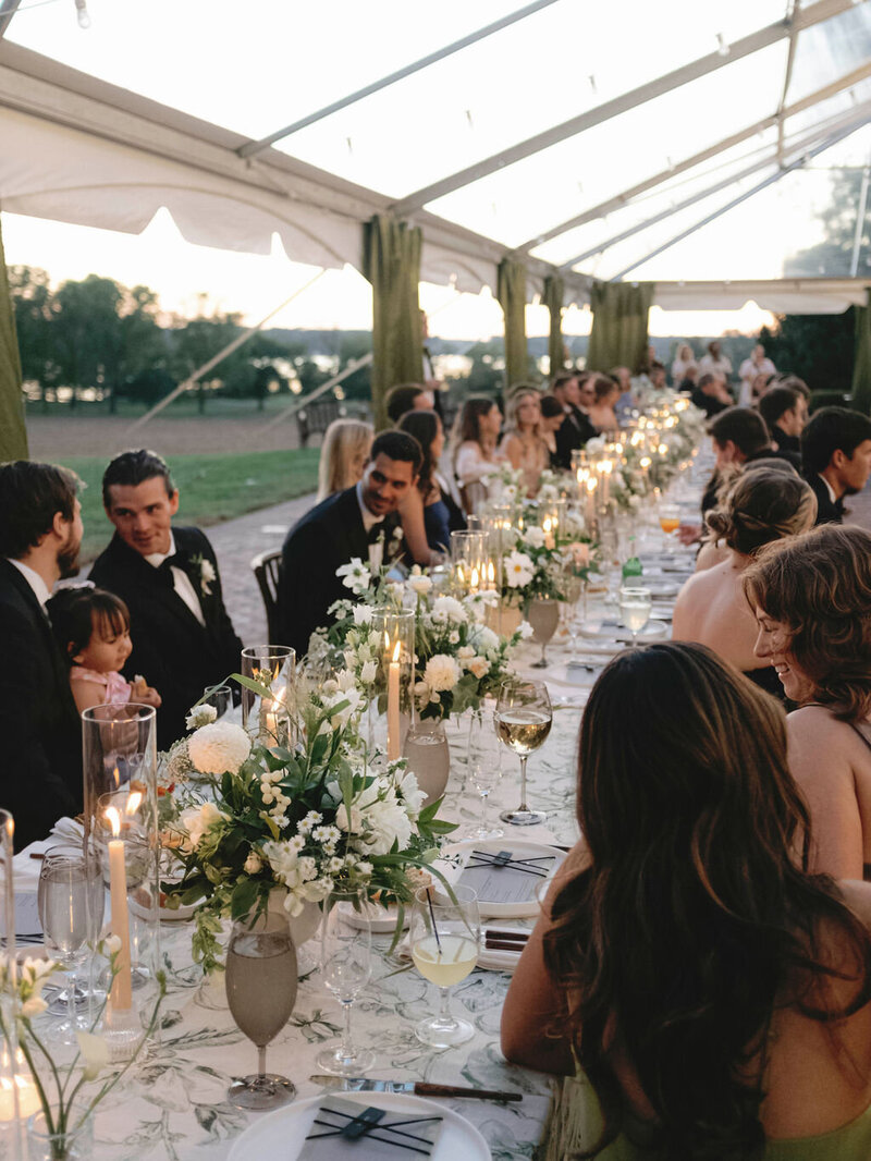 70Kate Campbell Floral Brittland waterfront tented wedding by Molly McManus photo