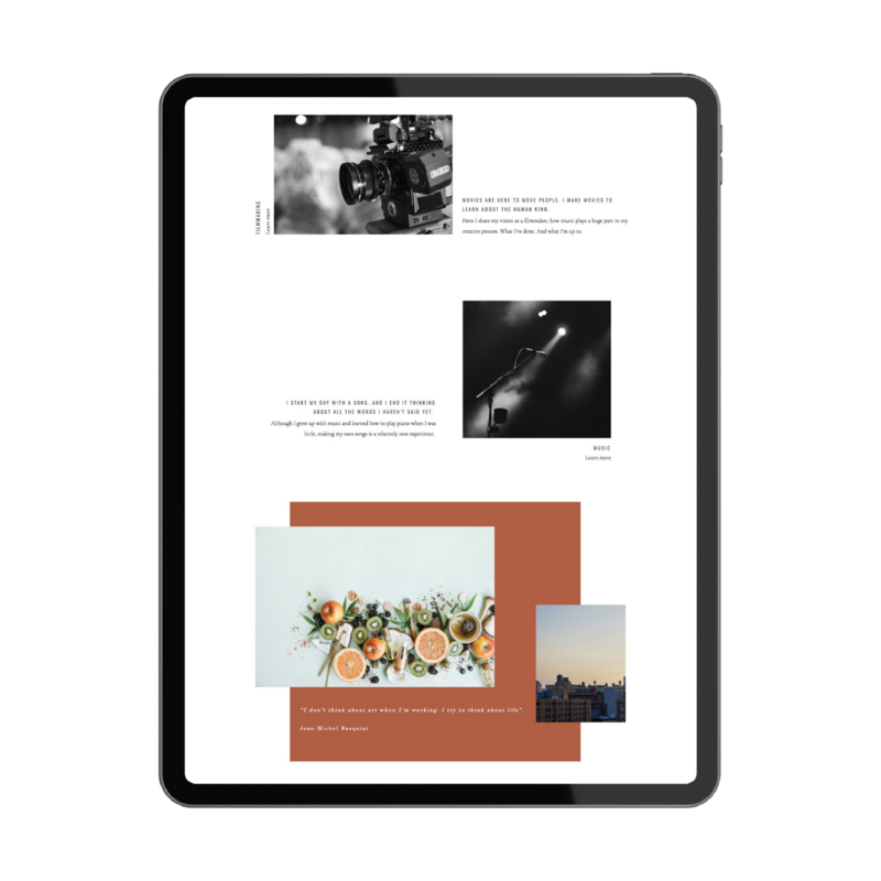 Eglantine Website Design homepage 3