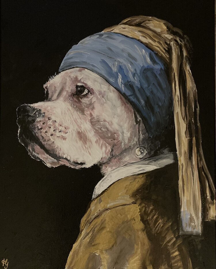 Dog with a Pearl Earring