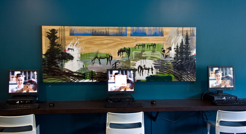 Brent Ray Fraser HI Whistler Hostel Art Art Installation 2010 - 15