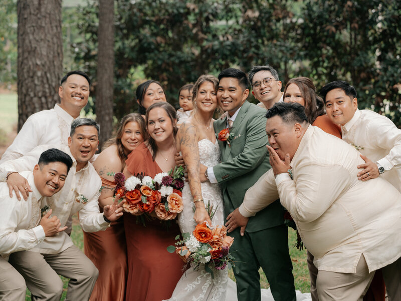 Bridal Party portraits during a Charleston SC wedding 