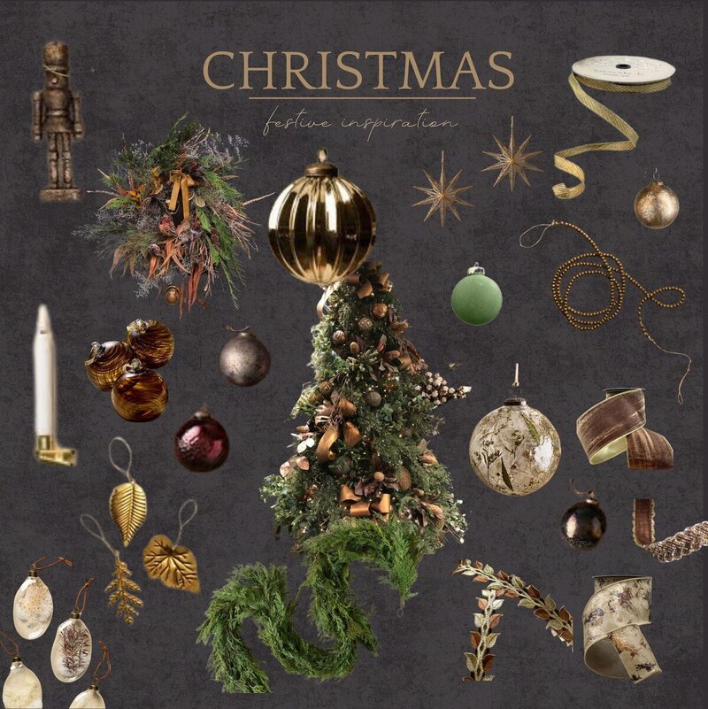 Christmmas  decor trend 2025 - woodland, nature lover