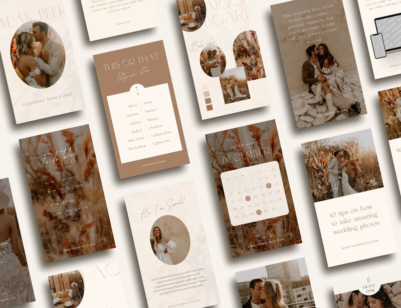 Boho Instagram templates Honey Seed 12