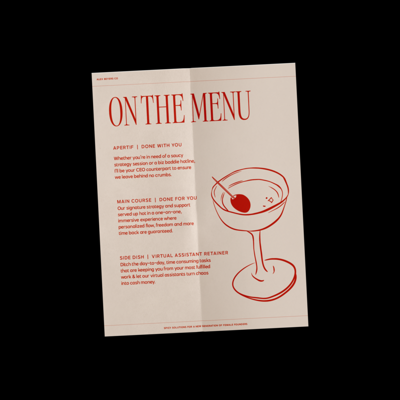 ABCO Menu Poster Angle