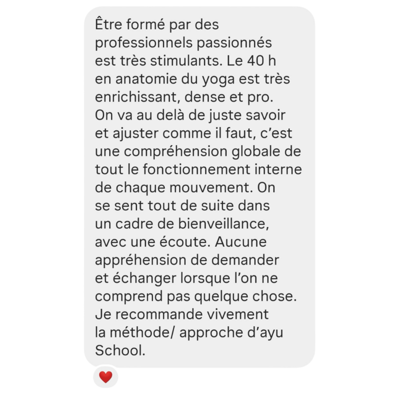 Témoignage anatomie du yoga 3